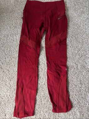 lululemon athletica Burgundy High-Waist Leggings